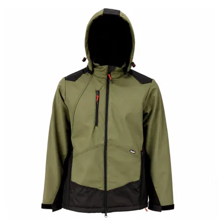 Blouson Softshell River polaire polyester kaki noir M à 3XL