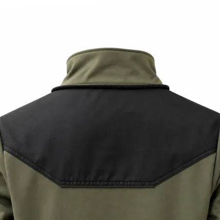 Blouson Softshell River polaire polyester kaki noir M à 3XL