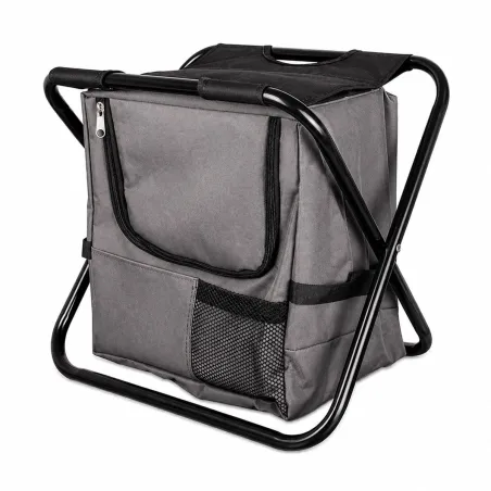 Chaise pliante sac isotherme fermeture zippée 21L assise 29x29cm