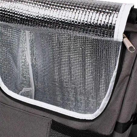 Chaise pliante sac isotherme fermeture zippée 21L assise 29x29cm
