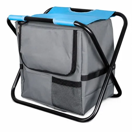 Chaise pliante sac isotherme fermeture zippée 21L assise 29x29cm