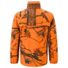Veste de pluie Treeland étanche camo orange blaze M à 4XL