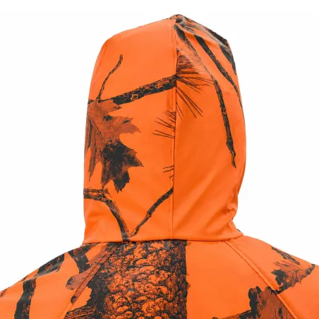 Veste de pluie Treeland étanche camo orange blaze M à 4XL
