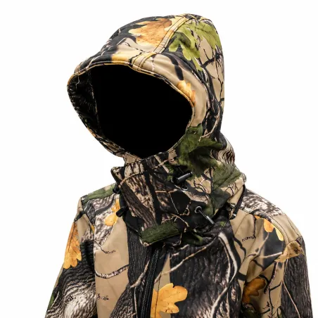 Veste Softshell enfant Buffalo camo feuille en Taille 8 et 14 ans
