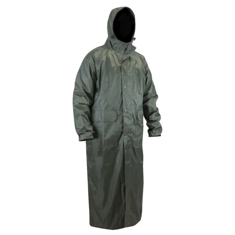 Manteau à capuche coupe vent imperméable polyester kaki S à 3XL