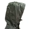 Manteau à capuche coupe vent imperméable polyester kaki S à 3XL
