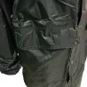 Manteau à capuche coupe vent imperméable polyester kaki S à 3XL