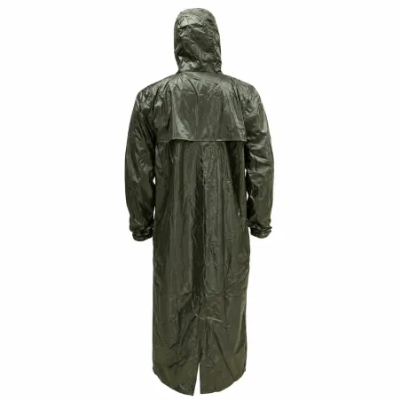 Manteau à capuche coupe vent imperméable polyester kaki S à 3XL