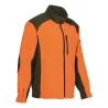 Blouson Polaire Brodé polyester kaki orange taille M à 4XL