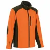 Blouson Polaire Brodé polyester kaki orange taille M à 4XL