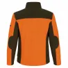 Blouson Polaire Brodé polyester kaki orange taille M à 4XL