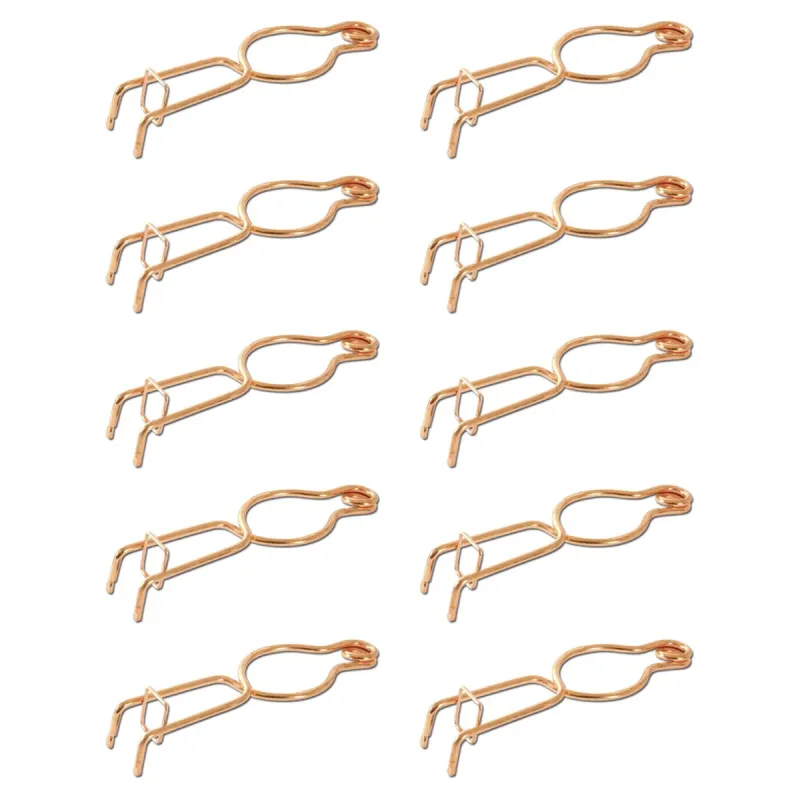 Lot de 10 pièges à taupe fil rond acier cuivré