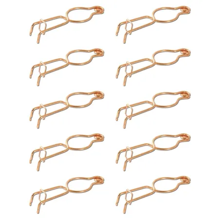 Lot de 10 pièges à taupe fil rond acier cuivré