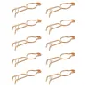 Lot de 10 pièges à taupe fil rond acier cuivré
