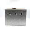 Panier aluminium 2 loges 24 x 21 x 28cm