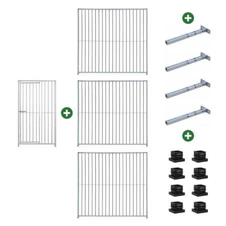 315.4750. Kit chenil barreaux carré 1,50 x 1,50 m