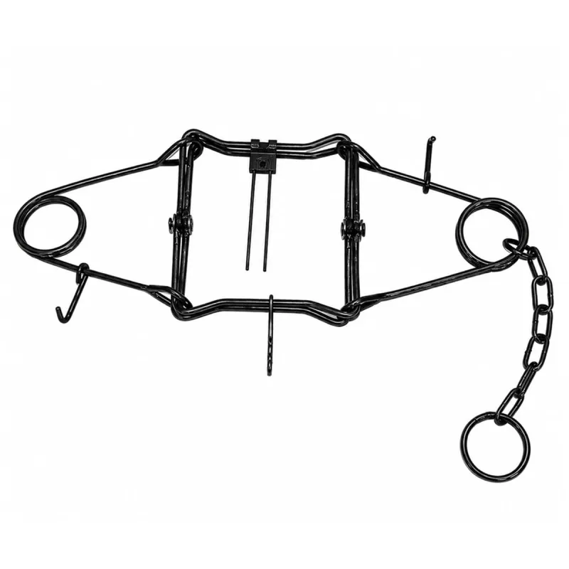 Piège en X Cornibear double ressort acier zingué noir 25 X 25 cm PHE