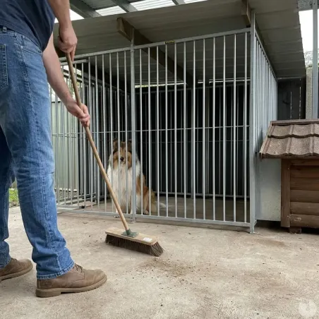 Panneaux de chenil à barreaux acier inoxydable 1,5 m ou 2m Hauteur 184 cm