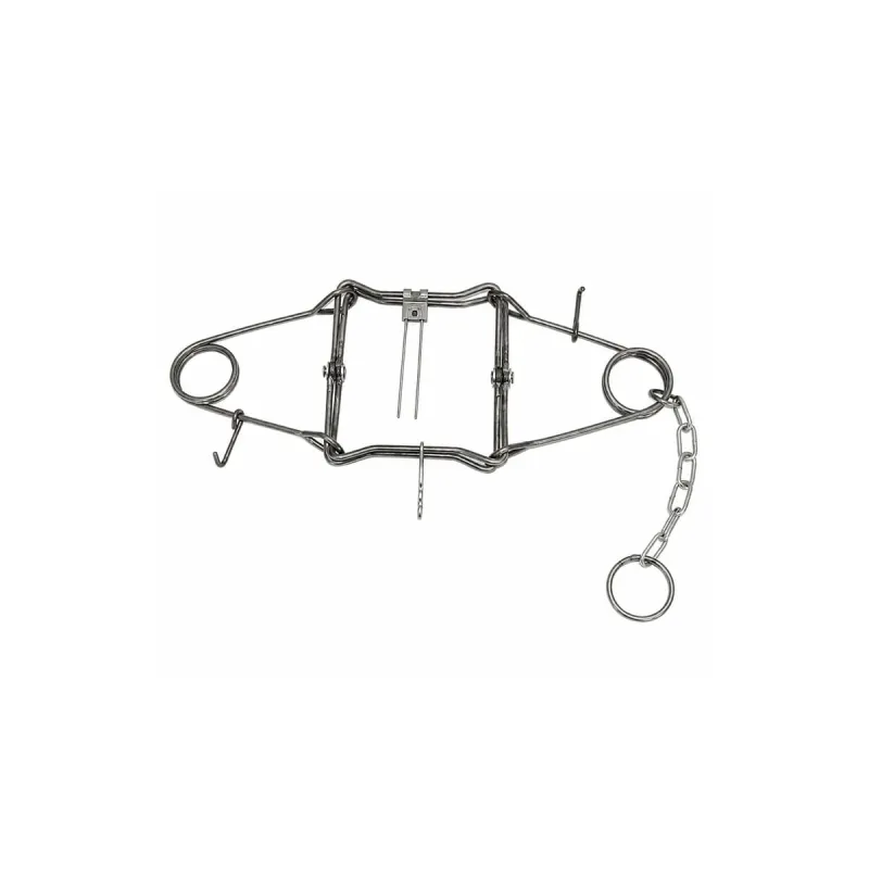 Piège en X Conibear double ressort acier brut 13 X 13 cm homologué PHE