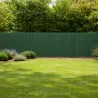 Canisse PVC occultant simple face 1,5x3m vert - Kit fixation inclus
