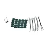 Canisse PVC occultant simple face 1,5x3m vert - Kit fixation inclus
