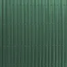 Canisse PVC occultant simple face 1x5m vert - Kit fixation inclus
