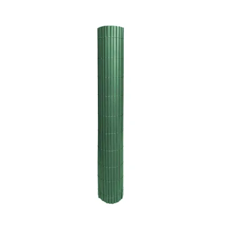 Canisse PVC occultant simple face 1x5m vert - Kit fixation inclus