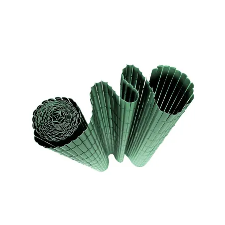 Canisse PVC occultant simple face 1x5m vert - Kit fixation inclus