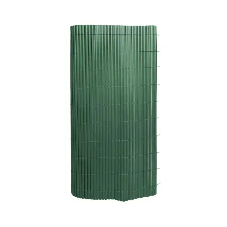 Canisse PVC occultant simple face 1x5m vert - Kit fixation inclus