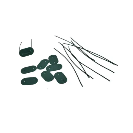 Canisse PVC occultant simple face 1x5m vert - Kit fixation inclus