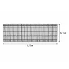 Canisse PVC occultant simple face 1x5m vert - Kit fixation inclus