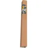 Parasol de terrasse demi-rond taupe Ø 2,70 m avec manivelle - Toile polyester 160 g/m²