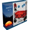 Chariot de transport pliable robuste 96x61x102 cm - Charge 80 kg - Roues freinables 7x4 pouces
