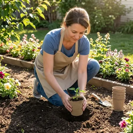 10 pots biodégradables pour semis Progarden