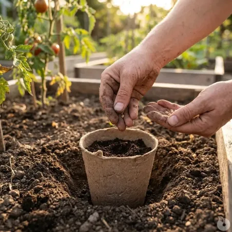 10 pots biodégradables pour semis Progarden