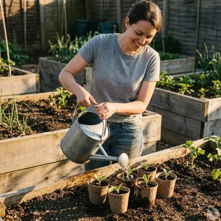 10 pots biodégradables pour semis Progarden