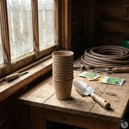 10 pots biodégradables pour semis Progarden