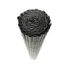 Canisse PVC occultant simple face 1x3m gris - Kit fixation inclus