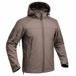 Veste Softshell Fighter A10® Homme Marron - Imperméable & Respirante
