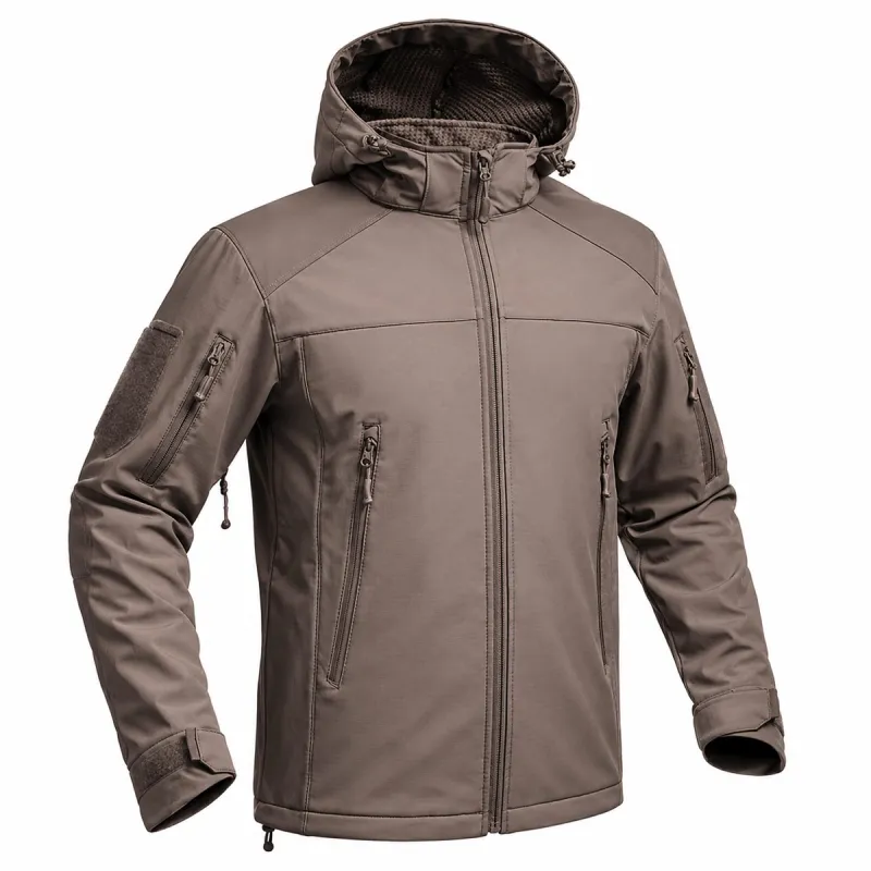 Veste Softshell Fighter A10® Homme Marron - Imperméable & Respirante