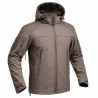 Veste Softshell Fighter A10® Homme Marron - Imperméable & Respirante