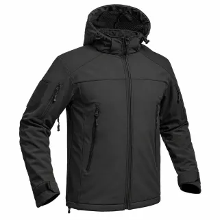 Veste Softshell Fighter A10® Homme Noire - Manches Longues