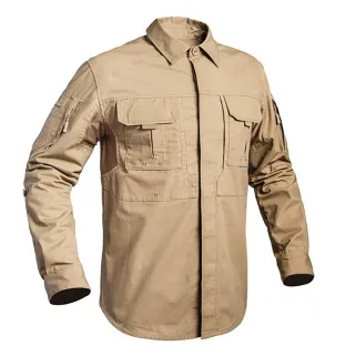 Chemise Fighter renforcée respirant coton polyester sable M à 3XL