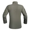 Chemise Ubas Fighter col montant zip coton polyester kaki M à 3XL