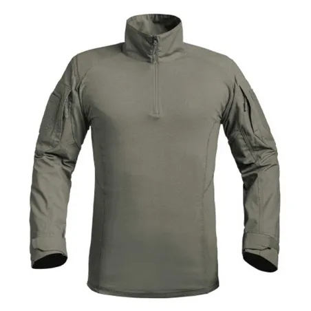 Chemise Ubas Fighter col montant zip coton polyester kaki M à 3XL
