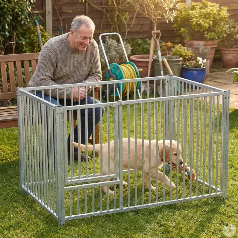 Panneau pour parc à chiot 1,5m avec porte 3/4 - Hauteur 95cm