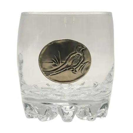 Verres à Whisky 30 cl décor étain relief de gibiers Lot de 6