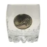 Verres à Whisky 30 cl décor étain relief de gibiers Lot de 6