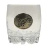 Verres à Whisky 30 cl décor étain relief de gibiers Lot de 6