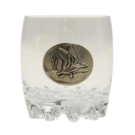 Verres à Whisky 30 cl décor étain relief de gibiers Lot de 6